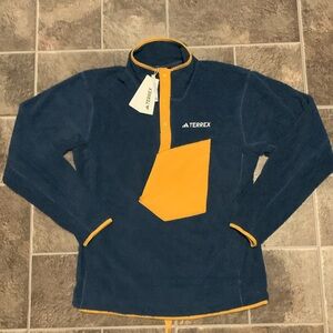 adidas Terrex Blue and Orange Performance Jacket